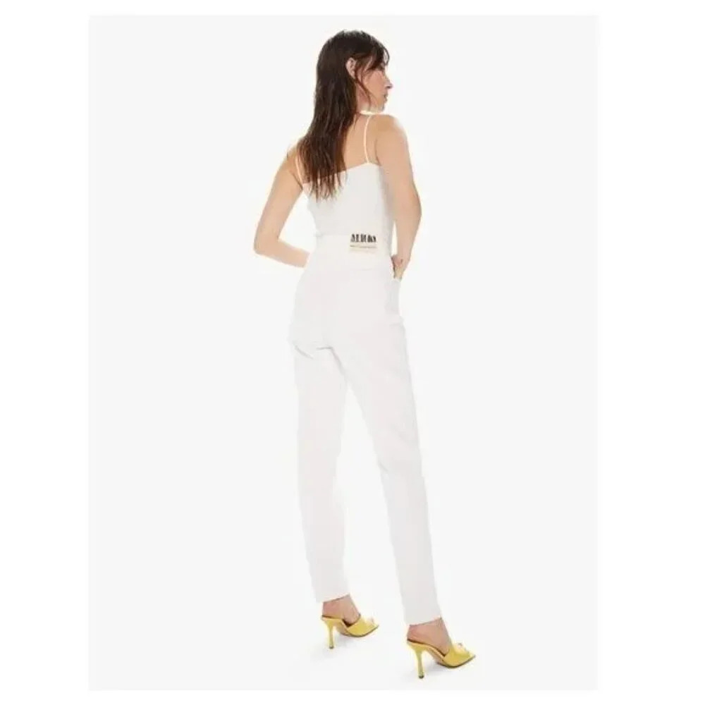 SNACKS! from MOTHER Women Jeans Straight Leg in White Jeans